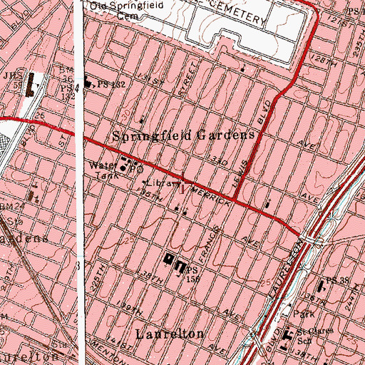 Topographic Map of Winners Church, NY