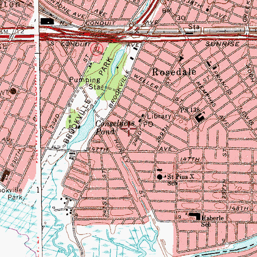 Topographic Map of Winners Throne of Grace Fellowship Church, NY