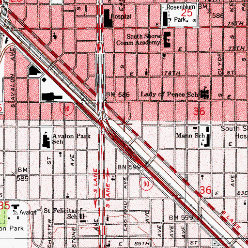 Topographic Map of Chicago Engine Company 72, IL