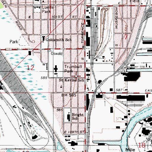 Topographic Map of Chicago Engine Company 81, IL