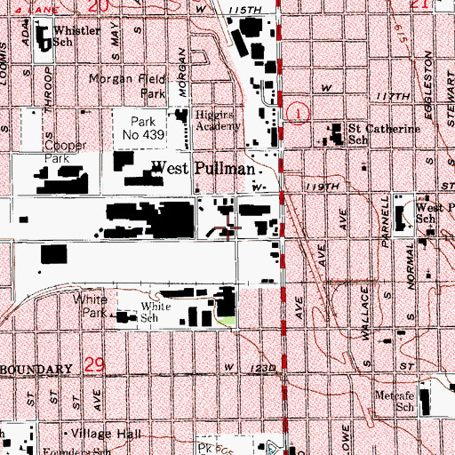 Topographic Map of Chicago Engine Company 115, IL