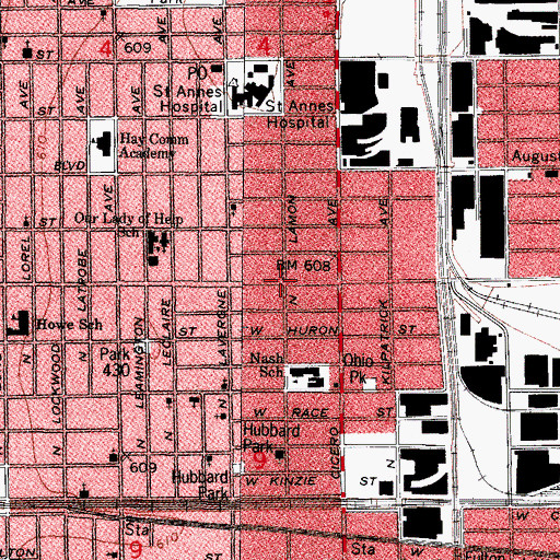 Topographic Map of Chicago Engine Company 117, IL