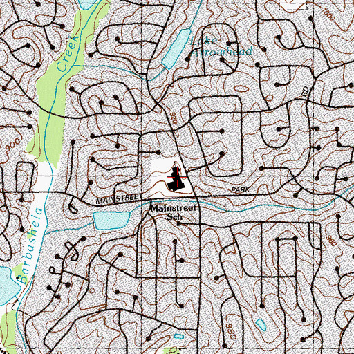Topographic Map of Eldridge Miller Elementary School, GA