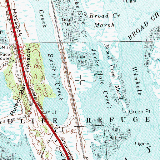 Topographic Map of The Raut (historical), NY