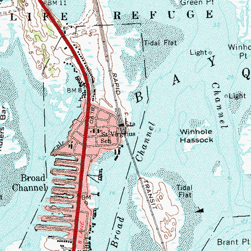 Topographic Map of Brood Channel Station, NY