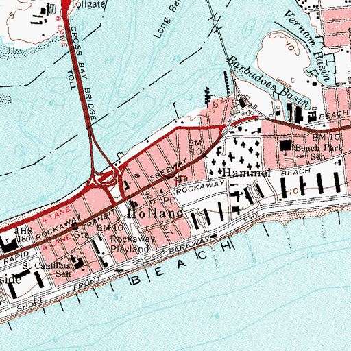 Topographic Map of Hammels Station, NY