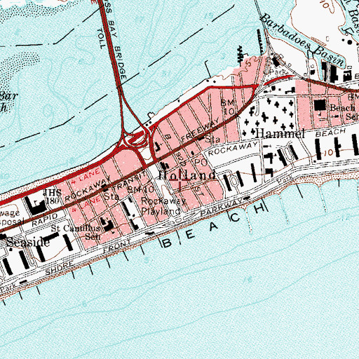Topographic Map of Patrick S Gilmore School (historical), NY