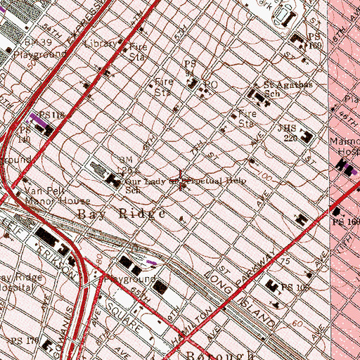 Topographic Map of Laundry Depot Church, NY
