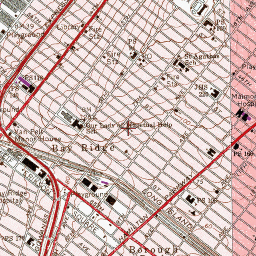 Topographic Map of Grace Chinese Alliance Church, NY