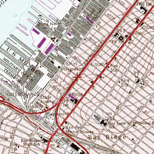 Topographic Map of Pentecostal Church of Jericho, NY