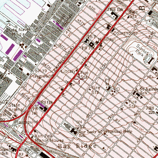 Topographic Map of Pentecostal Evangelist Church, NY