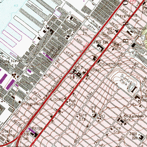 Topographic Map of Pentecostal Assembly Church, NY