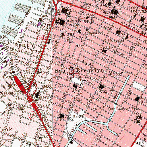 Topographic Map of Sovereign Grace City Church, NY