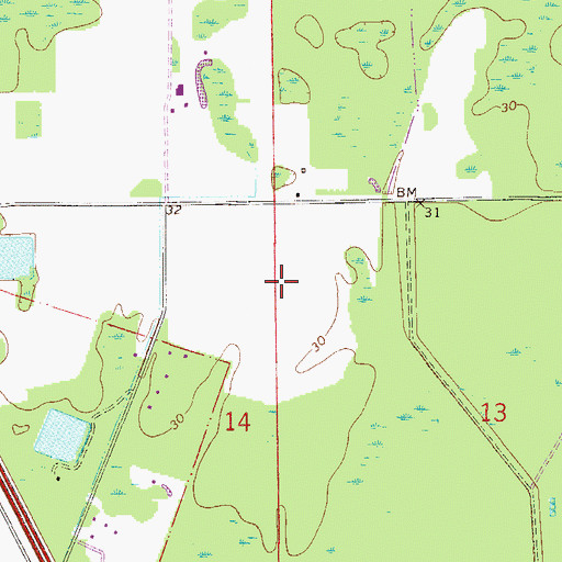 Topographic Map of Francis Naval Outer Landing Field (historical), FL