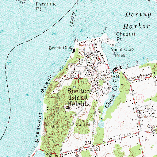 Topographic Map of Our Lady of the Isle Church, NY