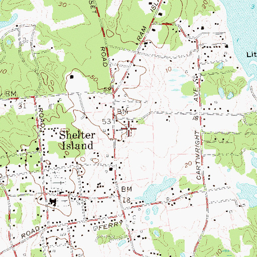 Topographic Map of Saint Mary's Episcopal Cemetery, NY