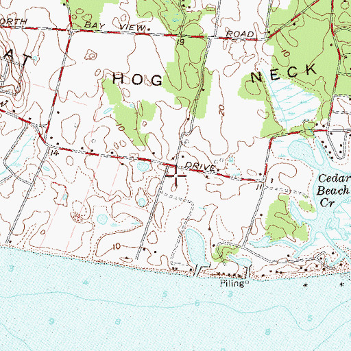 Topographic Map of Tisdales Windmill (historical), NY