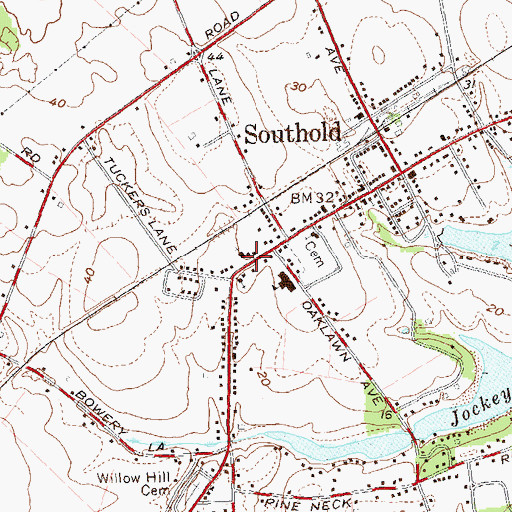 Topographic Map of Saint Patrick's Roman Catholic Church, NY