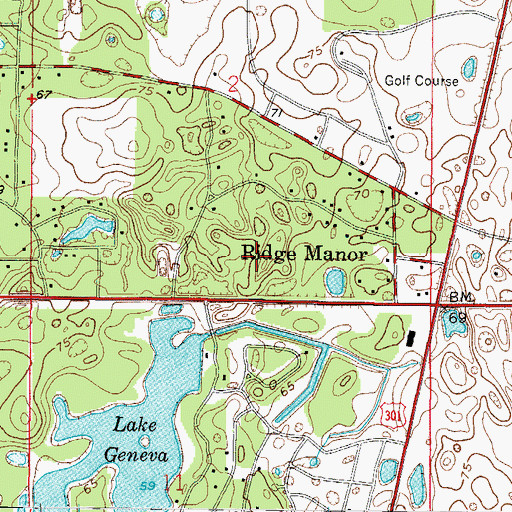 Topographic Map of Anchor Church - Five Full Ministry, FL