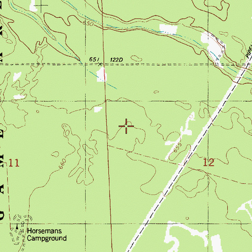 Topographic Map of Ely Lake Campground, MI