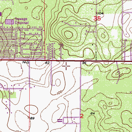 Topographic Map of New Hope Assembly of God, FL