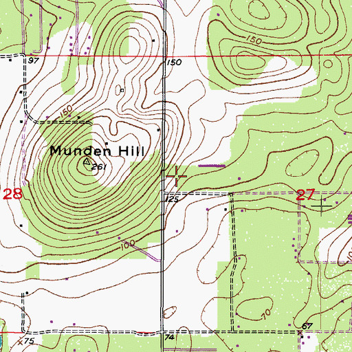 Topographic Map of Hernando County Fire Rescue Station 7, FL