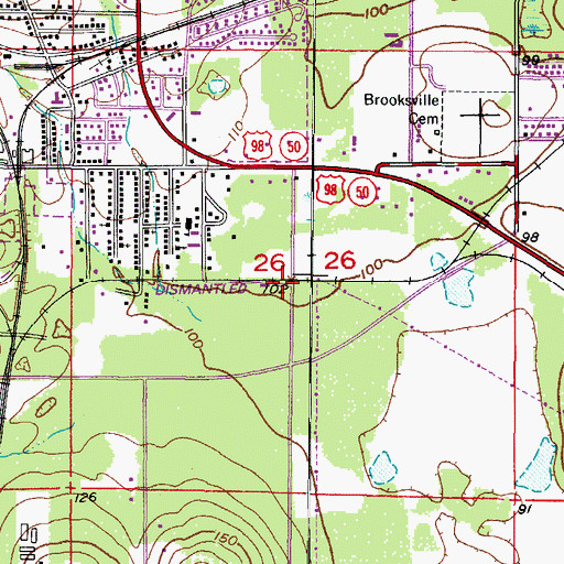 Topographic Map of Pat Reilly Exceptional Student Education Center, FL