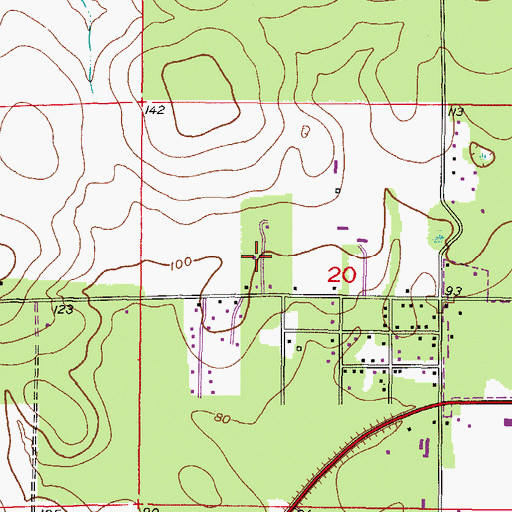 Topographic Map of The Church of Jesus Christ, FL