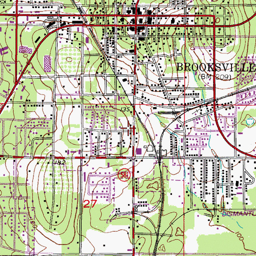 Topographic Map of Bread of Life Pentecostal Church of God, FL