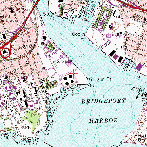 Topographic Map of Saint Michaels School, CT