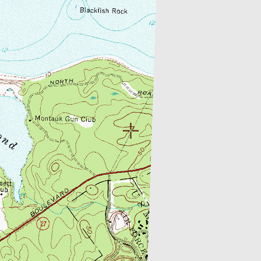 Topographic Map of Montauk Point State Park, NY