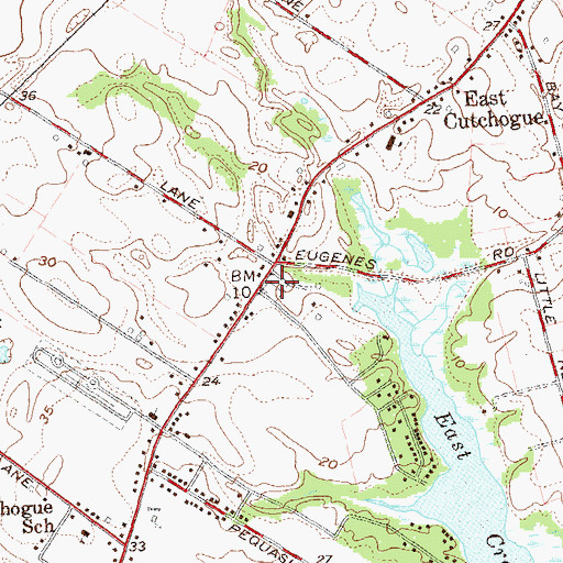 Topographic Map of Old Burying Ground, NY