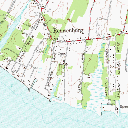 Topographic Map of Tuthill Burial Ground, NY