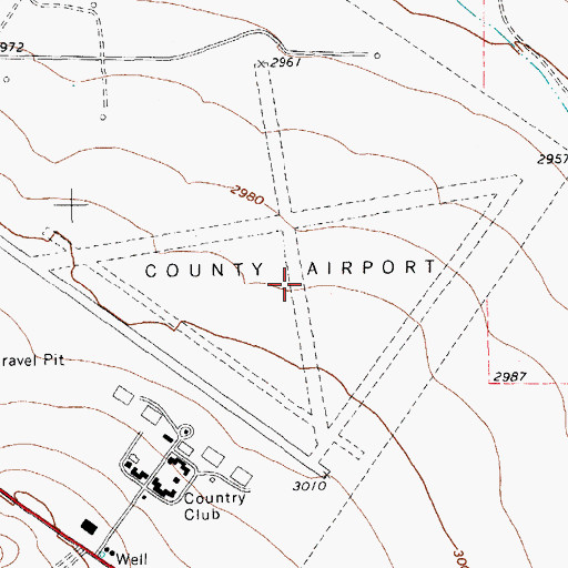 Topographic Map of Gibbs Field (historical), TX