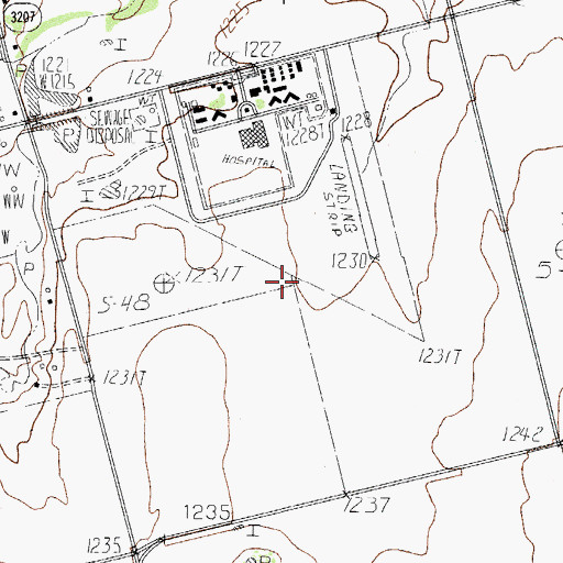 Topographic Map of Victory Field (historical), TX