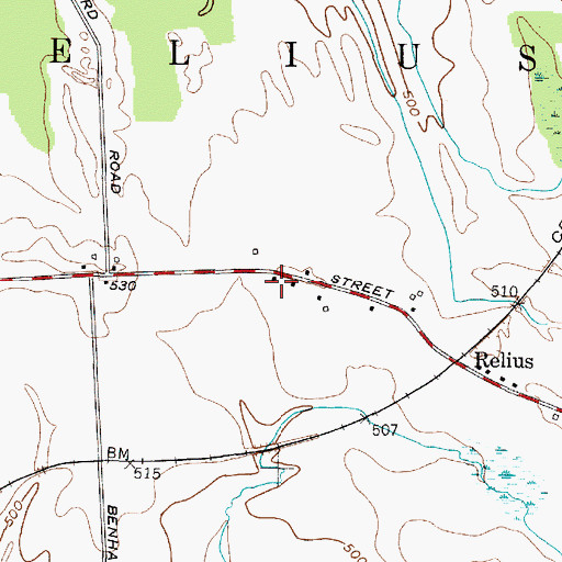Topographic Map of School Number 5 (historical), NY