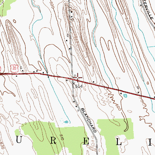 Topographic Map of School Number 7 (historical), NY