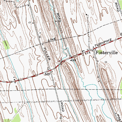 Topographic Map of School Number 8 (historical), NY