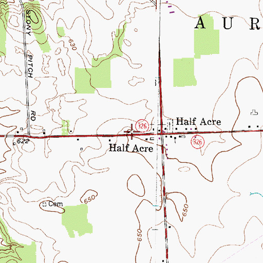 Topographic Map of School Number 9 (historical), NY