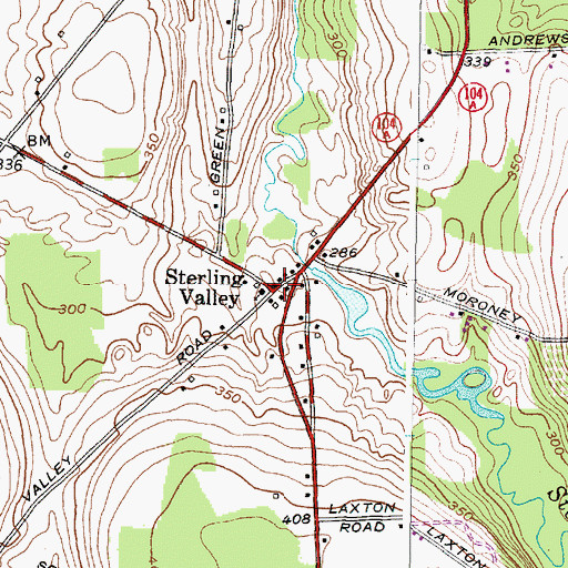 Topographic Map of School Number 2 (historical), NY