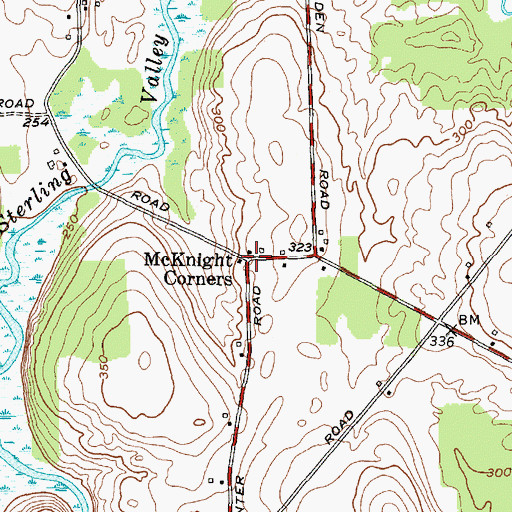 Topographic Map of School Number 4 (historical), NY
