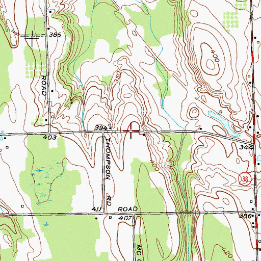 Topographic Map of School Number 9 (historical), NY