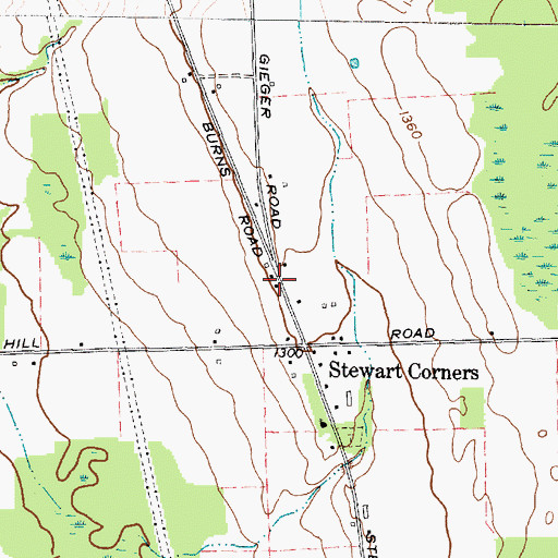 Topographic Map of School Number 8 (historical), NY