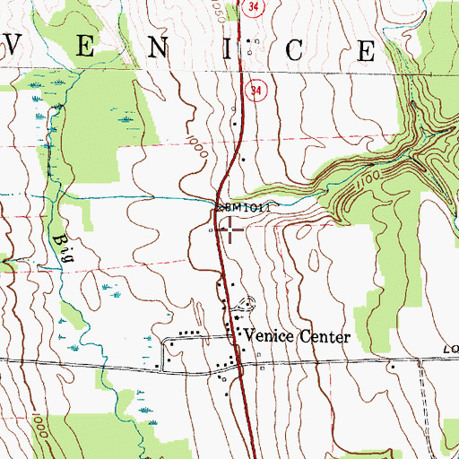 Topographic Map of School Number 10 (historical), NY
