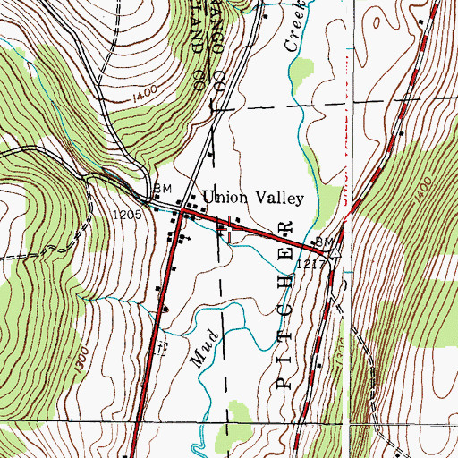 Topographic Map of School Number 7 (historical), NY