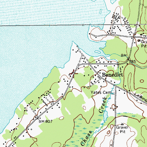 Topographic Map of School Number 5 (historical), NY