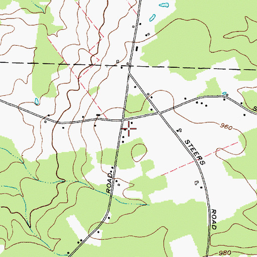 Topographic Map of Black Street School (historical), NY