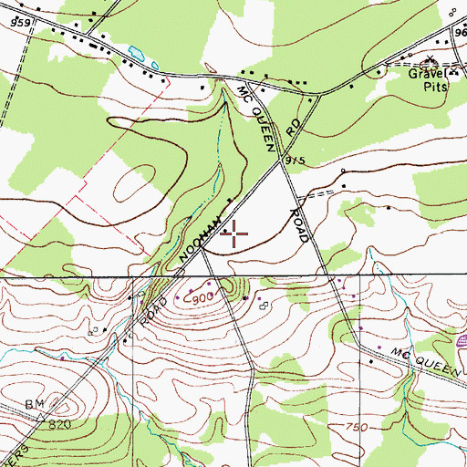 Topographic Map of Pine Wood School (historical), NY