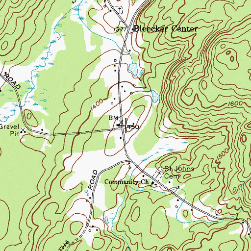 Topographic Map of School Number 4 (historical), NY