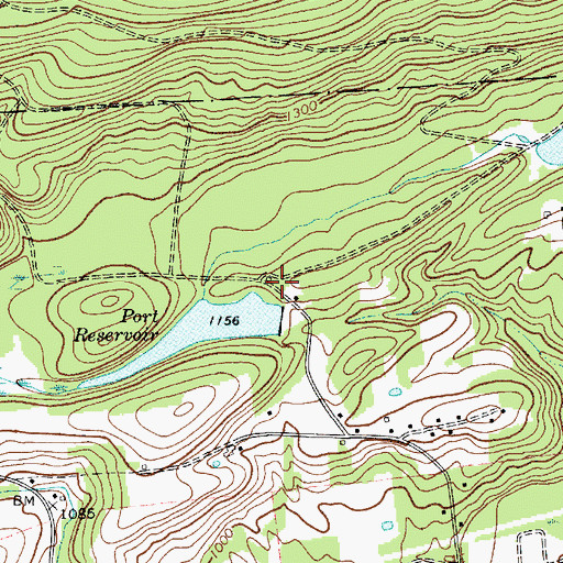 Topographic Map of Washburn School (historical), NY